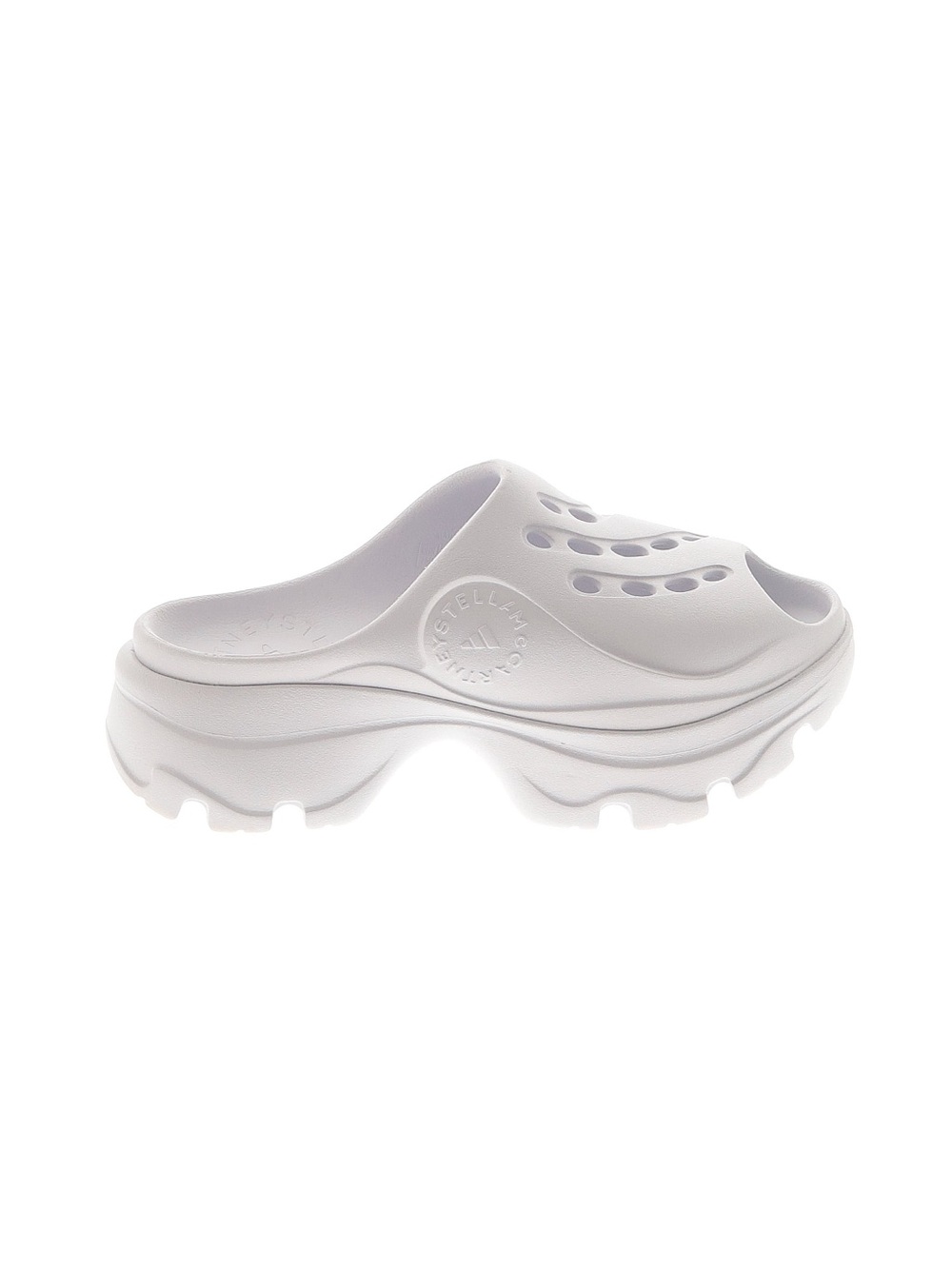 Adidas by Stella McCartney White Platform Slide Clog